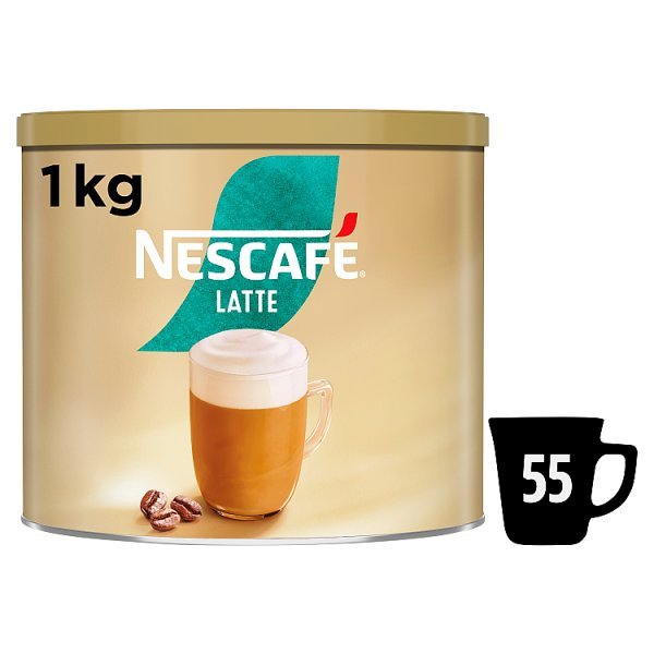 NESCAFE Latte Instant Coffee 1kg Tin (Pack of 3)