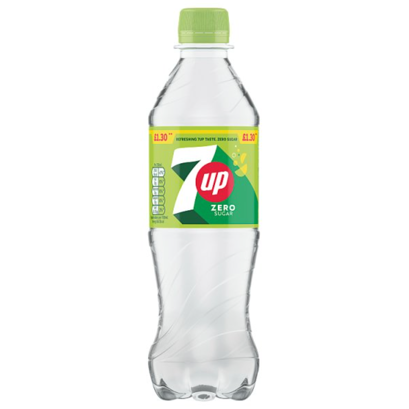 7UP Zero Sugar 500ml, PM 1.30, Case of 12