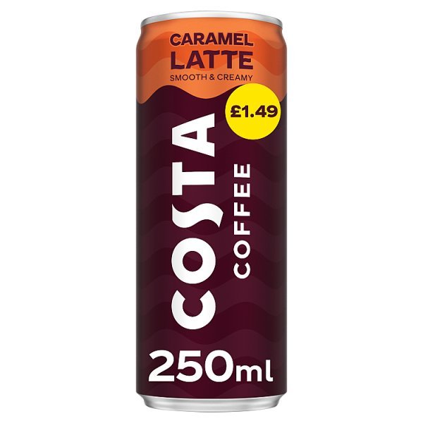 Costa Coffee Caramel Latte 12 x 250ml (Pack of 12)