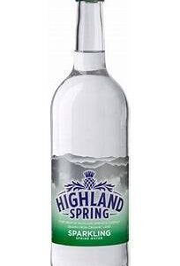 Highland Spring Sparkling Water Glass Bottles 24x330ml