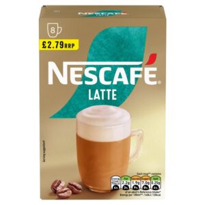 Nescafe Latte Instant Coffee 8 x 18g Sachets (Pack of 6)