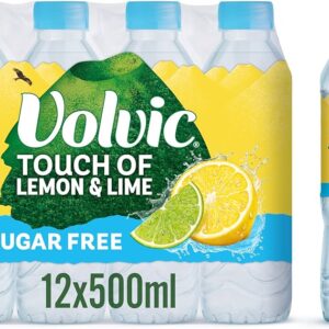Volvic Touch of Fruit Lemon & Lime Sugar Free 500ml  (12 Pack)