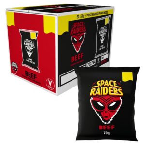 Space Raiders Beef Crisps 70g (case of 20)