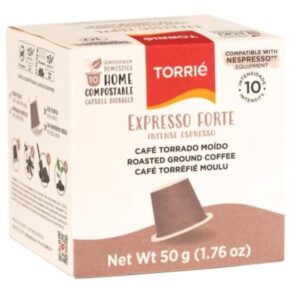 100% Home Compostable Nespresso Compatible Intense Strong Coffee 10 Capsules (Pack of 1)