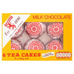 Tunnock's Milk Chocolate Tea Cakes 6 x 24g (Pack of 12)