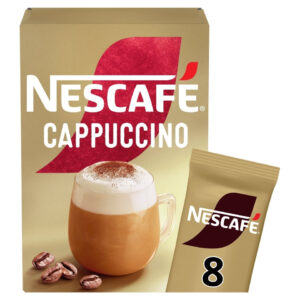 Nescafe Cappuccino Instant Coffee 8 x 15.5g Sachets (Pack of 6)