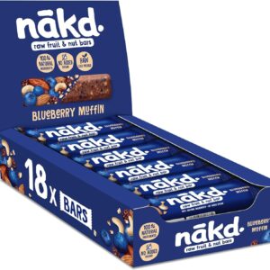 Nakd Blueberry Muffin Natural Snack Bar 35g (Pack Of 18)